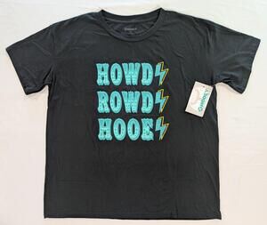 Hooey Shirt Mens XL Black Howdy Rowdy Hooey Western Lightning Graphic Tee